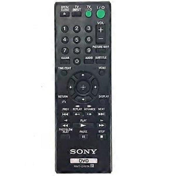 Ny Ersättningsfjärrkontroll RMT-D197A för Sony DVD DVPSR201P DVP-SR210 DVPSR210P