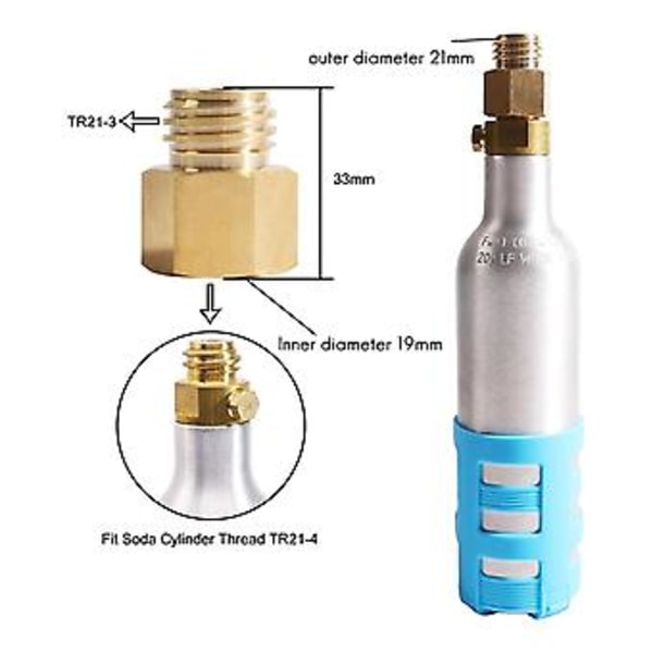 Cylinder Stream Trådkonverter Adapter Match Quooker Cube Tank Hun Tr21-4 til Han Tr21-3