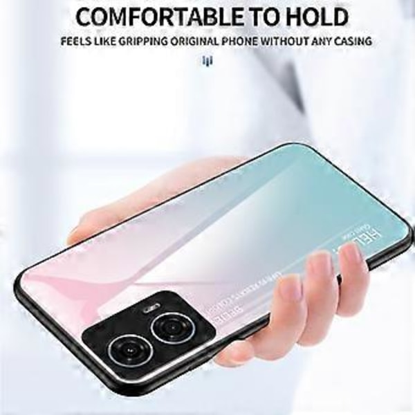 Motorola Moto G24 Power -puhelimen suojakuori naarmuuntumista estävällä karkaistulla lasilla (tyyli C)