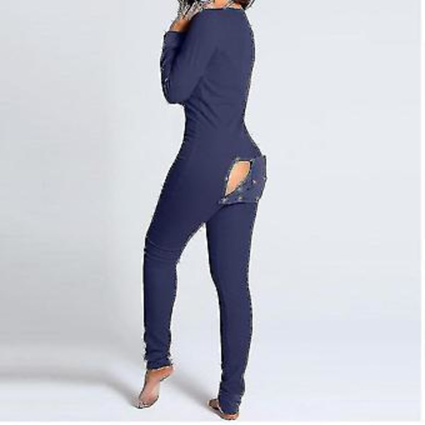 Perseiden Liivi Jumpsuit Naisille Yöasu Takana Napitettava Bodycon Yöasu Aikuisten Onesies Combinaison Pyjama Femme-yky Xxl B