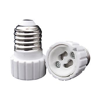 1 stk E27 til GU10 Adapter Konverter Lampeklodsfatning til LED Pærer