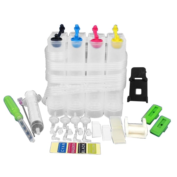 Refillable Ink Cartridge Ciss Fitting For With Ink Clip 4 Colors