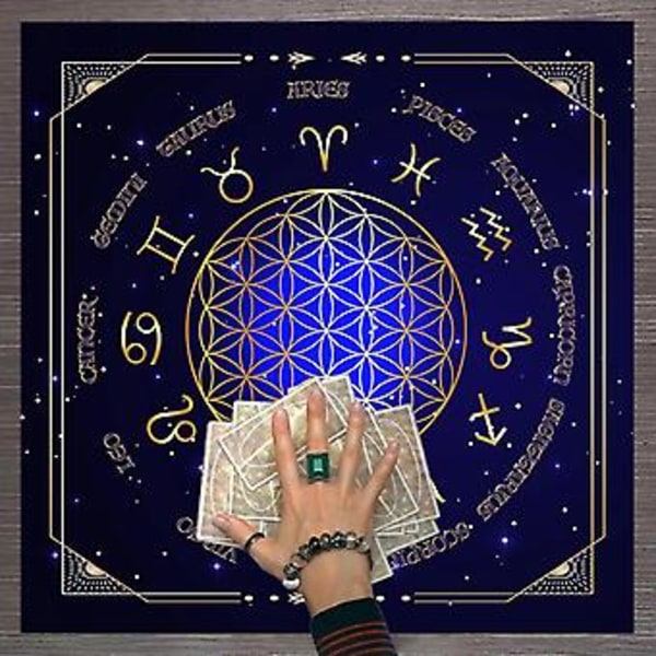 Brädspel Kortplatta Tarot Duk Runor Spådom Altar Patch Bordsskydd (C60)