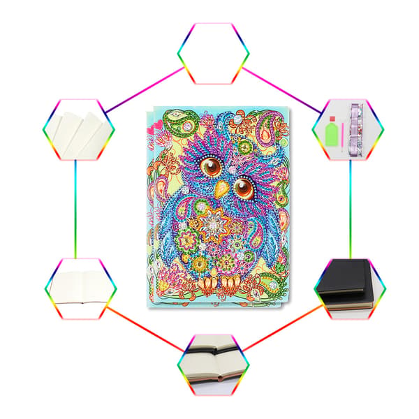 Diamond Maleri Cover Notebook Diamond Maleri Notebook Kit DIY Diam