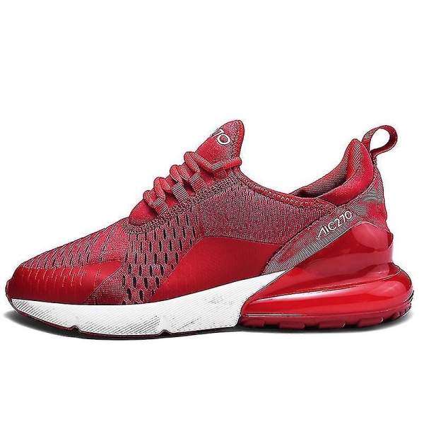Mens Air Sports Running Shoes Breathable Sneakers 270 High Qualtiy Red 45