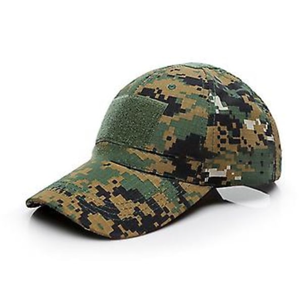 Mænds Camo Taktisk Baseball Cap Hær Militær Udendørs Trucker Spids Hat (Army Green Camo)