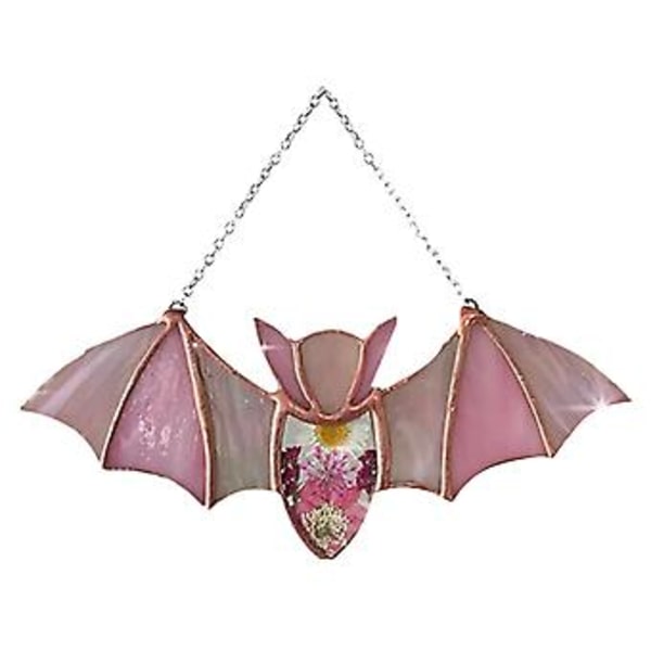 Halloweenfladdermus Dekoration Färgad Akryl Fönsterhängande - Fladdermus Solfångare Spöklikt Fladdermus Konst Hantverk För Hem Bar Butiksfönster (F)