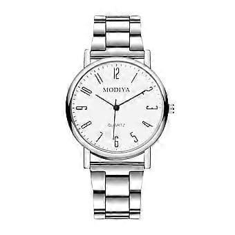 Hvide Herremode Stålure Kronograf Armbåndsure - Et Sofistikeret Ur til Den Moderne Mand!  B