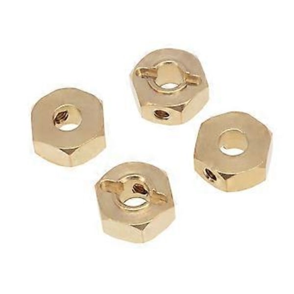 Mässing 12 mm Hex Hjulnav Förlängd Adapter för Axial SCX10 III CC01 WRAITH RR10 Redcat GEN8 1/10 RC Crawler Bil, 6 mm