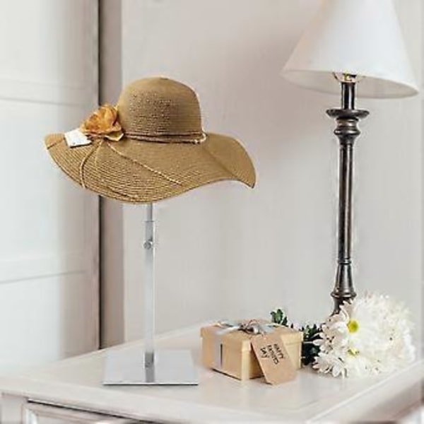 Generel Metal Hatteholder Rustfrit Stål Hatte Kasket Display Stativ Hatte Display Holder Justerbar Stand