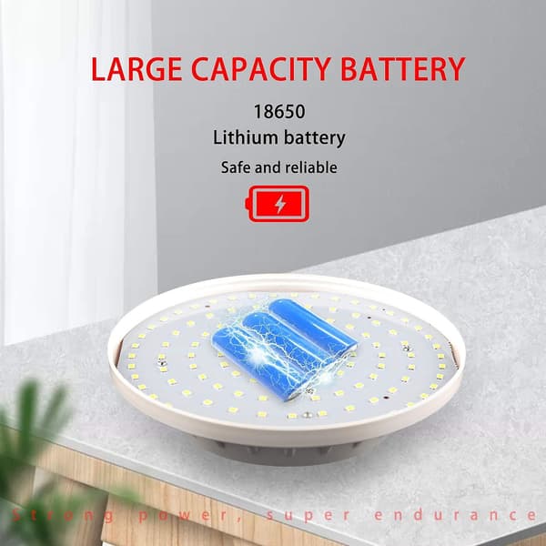 USB-oppladbar LED-solcellecampinglys med fjernkontroll, 5 moduser