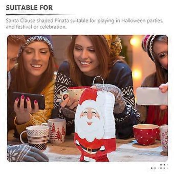 1 Set Joulupukin Pinjata Joulukoriste Joulujuhla Pinjata Asettelu Rekvisiitta Silmämaskilla