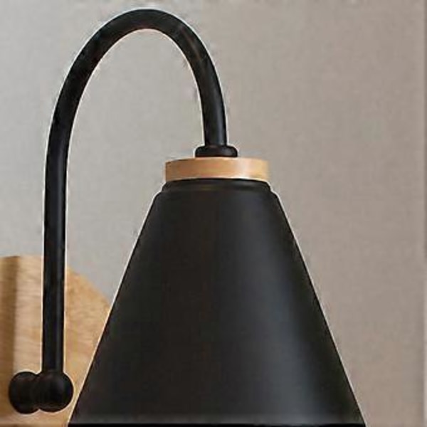 Vägglampa Böjd Enkel Rostskydd Vardagsrum Korridor Arbetsrum Sovrum Sänglampa Vägglampa för Dekoration Ingen Ljuskälla Svart
