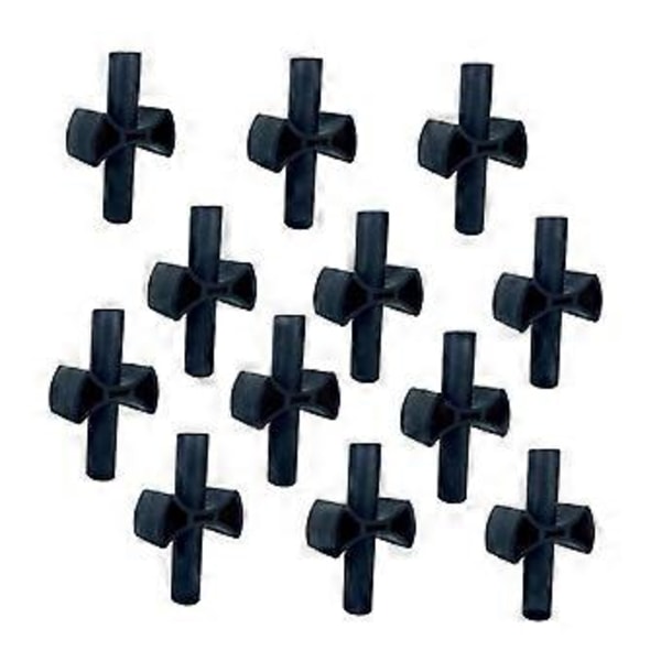12X Trampolin Sort Stang Gap Spacers Indhegning Stabilitet