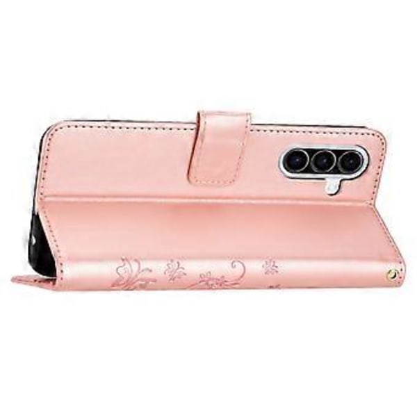 Til Samsung Galaxy A26 5G Etui PU Læder Telefon Wallet Cover med Rem (Style A)