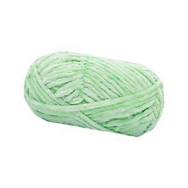 Grovt Garn Handstickning 80M DIY Tub Jättegarn Virkgarn Vikt Garn Handstickat Garn för Pläd Hantverk Halsduk Tröjor Kudde (Färskvattengrön)