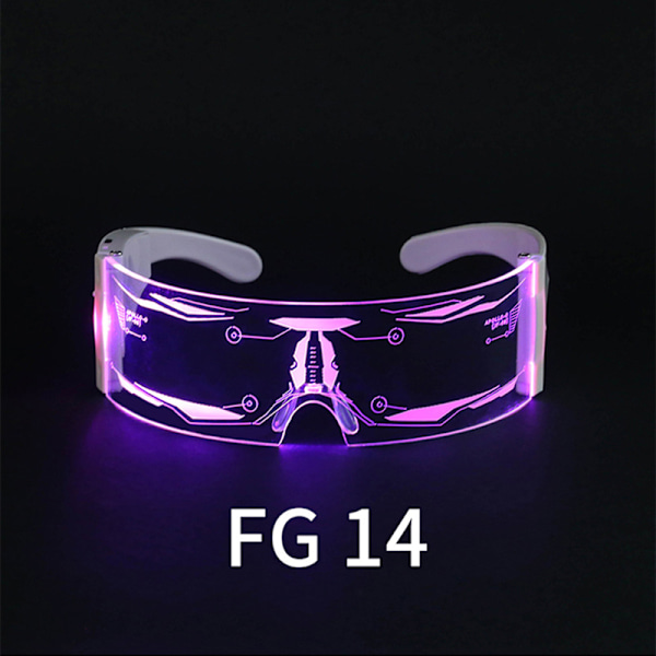 LED-glasögon Rave-ögon Goggles för Cosplay Festivaler Halloween