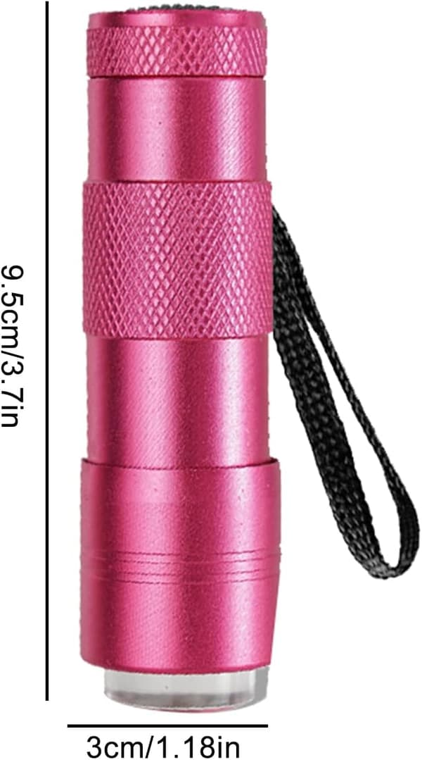 Pinkki - 1 kpl Mini UV-kynsilakan taskulamppu, LED UV-kynsilakan