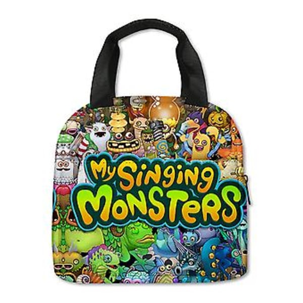 My Singing Monster Isoleret Madpakke Taske Genanvendelig Holdbar Madpakke Taske Hold Maden Kold/varm Til Skole Picnic (C)