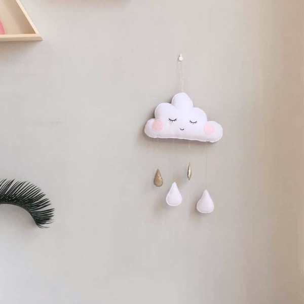 Cloud Raindrop Hängen Nursery Sovrum Fönster Vägg Tint Cribs Be