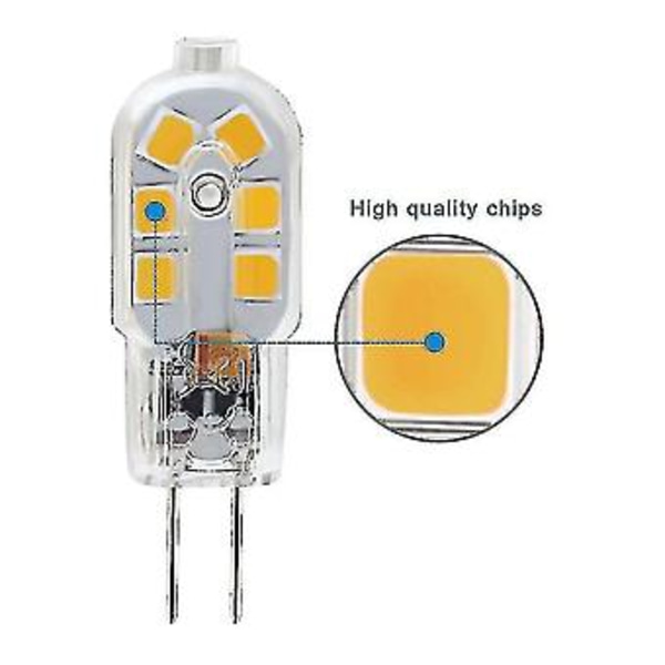 10 st G4 3W 200-300Lm 12 LED Bi-Pin Lampor 2835Smd Varmvit Kylvit Naturvit LED Majs B -Bp ( )