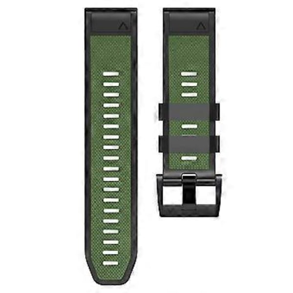 Type E Diamanttekstur Urrem til Garmin Tactix 7 Pro/Fenix 7X/6X Pro/5X Plus, 26mm Tofarvet (Style E)