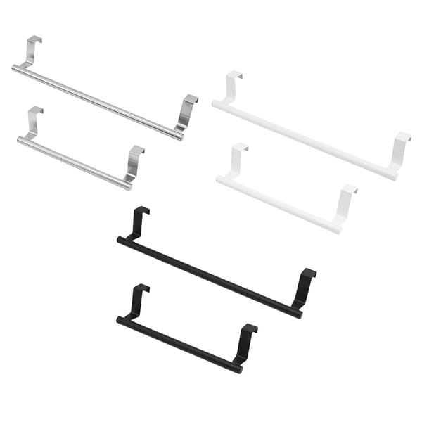 23,5 cm sort, 1 stk. køkkenrulleholder i rustfrit stål