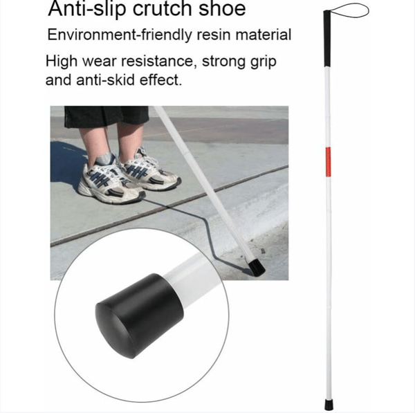 Blind Folding Bar - Hvit Lang Folding Bar for Bevegelse Rundt