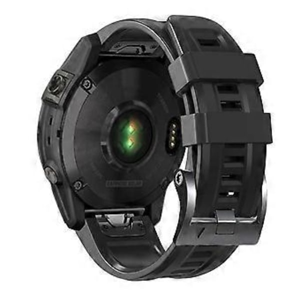 Type E Silikone Urrem 26mm til Garmin Tactix 7 Pro/Fenix 7X/Fenix 6X Pro (Style E)