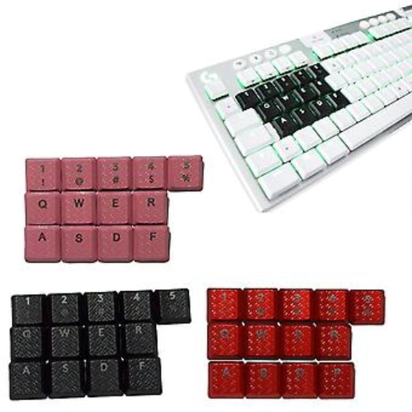 Liukumattomat Tekstuuri Keycapit 13kpl PBT Keycap OEM Profiili G915TK LKeycapille (Vaaleanpunainen)