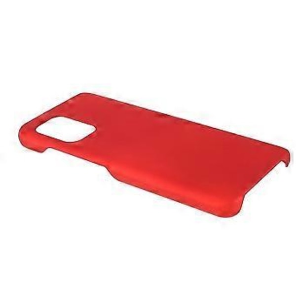 Kumipäällysteinen sileäpintainen muovinen kova suojakuori Asus Zenfone 8 Mini PC:lle (Punainen)