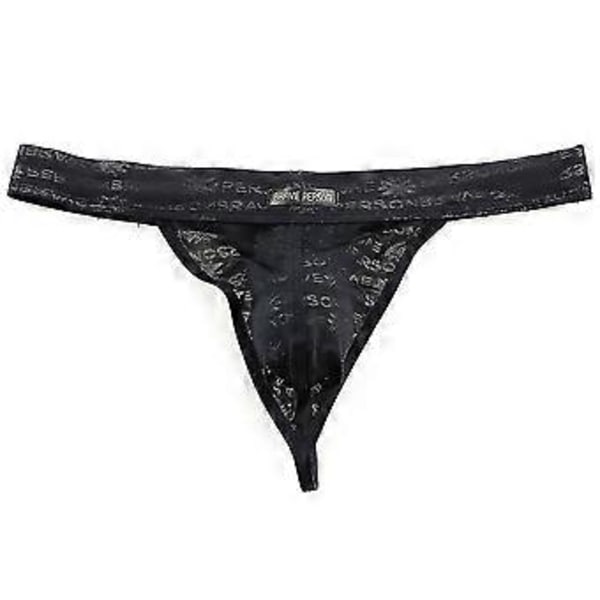 Herrkalsonger G-string Tanga Underbyxor Trosor Underkläder -NMAOV(M Svart)