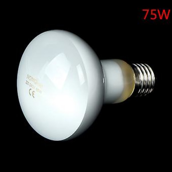 UVA+UVB Reptil Lampe Pære Skildpadde Solbadning UV Lyspærer Opvarmningslampe Padder, Firben Temperaturregulator (75W)