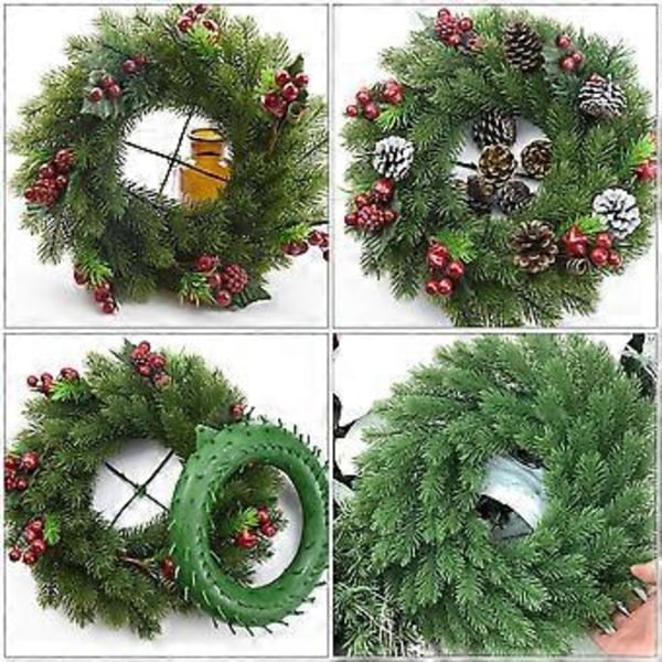 DIY Håndverk Plastkrans Julekrans Dekorasjon Dekorative Blomster Kranser