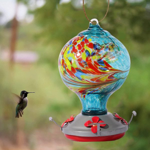Lemmikkilintujen syöttölaite Hummingbird syöttölaite sisäpihalla ulkona juoma Fou