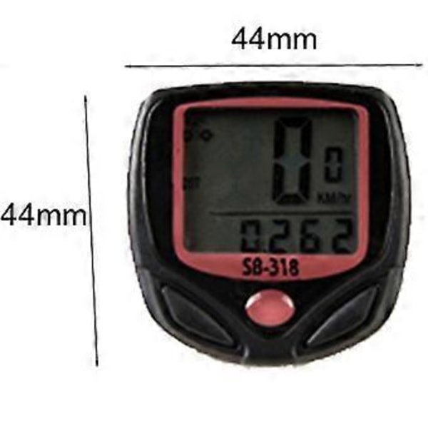 Vandtæt Cykelcomputer Cykelmåler Odometer Speedometer LCD Display Cykelcomputer Velocimetro Kablet Stopur