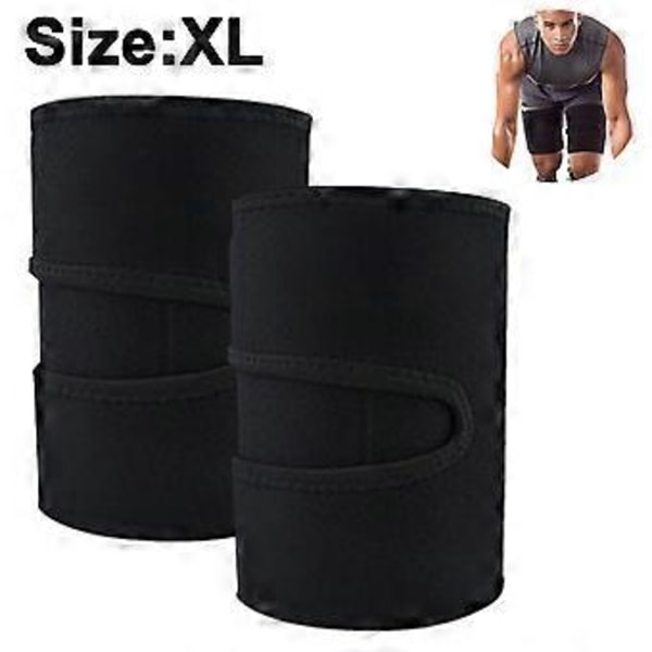 1 pari Reisihihnat Miehille ja Naisille - Kehon Kääre Sauna Vyötärö Treenaaja - Musta XL