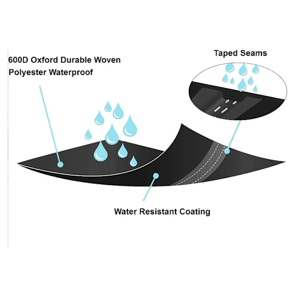 Grilltrekk, vanntett grilltrekk utendørs - Grilltrekk Oxford-stoff falmer ikke