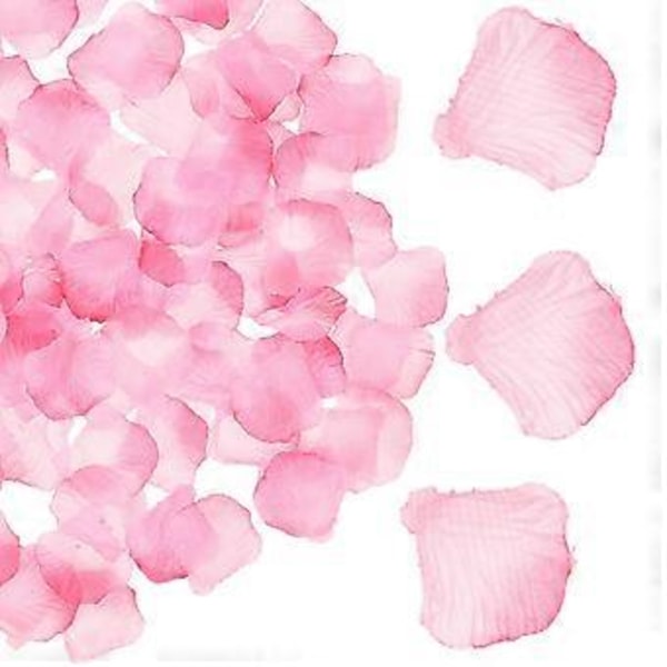 20 Förpackningar Bröllop Siden Tyg Rosblad Falska Rosblad Konstgjorda Blomblad (Röd1)
