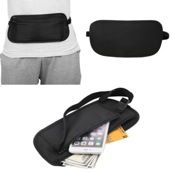 Waist bag / stomach bag for money/passport/valuables