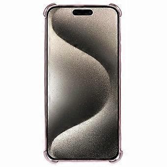 För iPhone 15 Pro Max Skal TPU Glitter Gradient Telefonskal med Elektropläterad Ram (Stil E)
