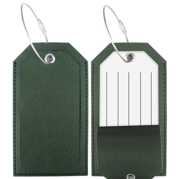 6,5*11,5 cm, (mörkgrön), 2-pack ReseMer Polyuretan resväska T
