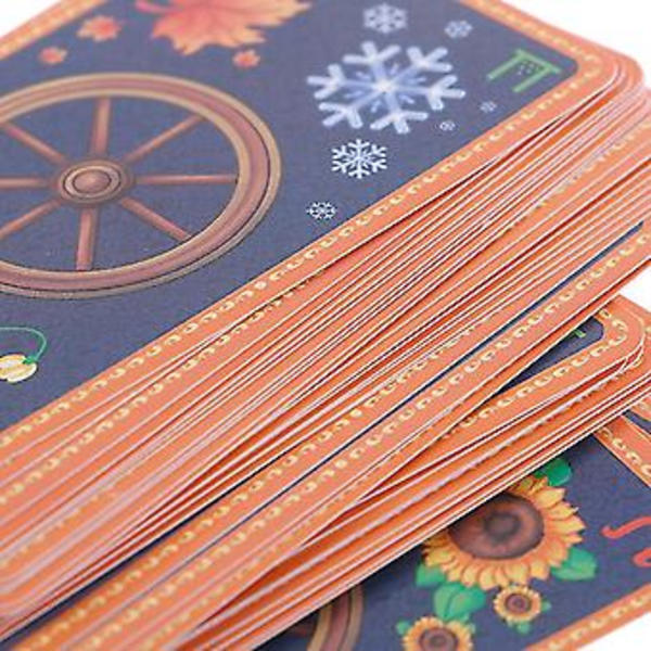78 Kortin Vuoden Tarot-pakka Mystiikka Ennustaminen Henkilökohtainen Peli Englanniksi