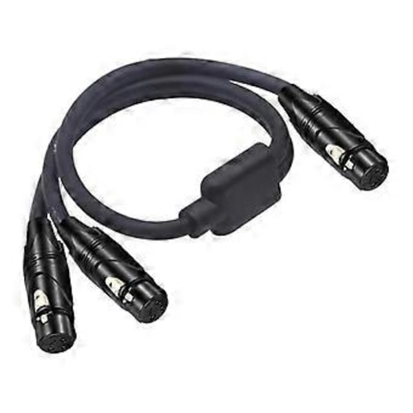 XLR til Dobbelt XLR Y Kabel Balanceret Mikrofon Adapter Patch Kabel