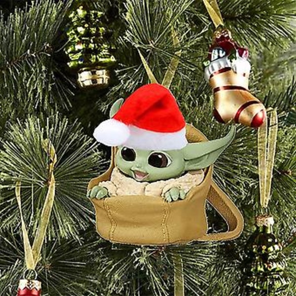 Baby Yoda Joulupukki Joulukoriste Festivaali Juhla Joulukuusi Ripustusriipus Koristeet (B)