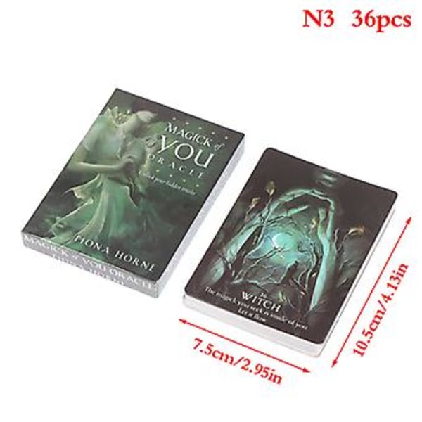 The Fairy Tale Tarot Full English Oracle Card Divination Fate Board Game Partry (Mønster N3)