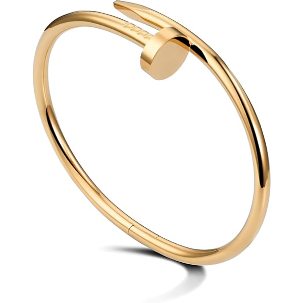 Klassiskt   Guldarmband, Öppet Manschettarmband för Kvinnor, Exklusiv Modegåva för Stilfulla Kvinnor och Män