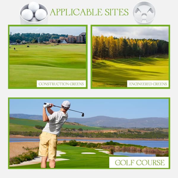9 st golfhål kopp övning putting green hål koppar ABS plast golf