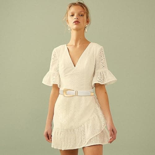 Flettet belte for kvinner Boho vevd midjebelte med spenne for sommerkjole