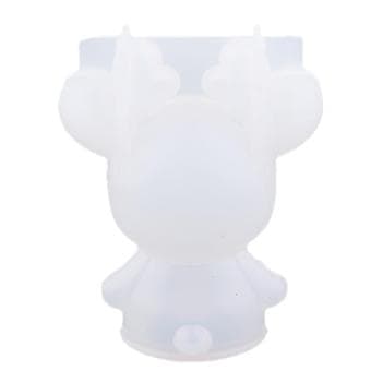 Söt Älg Milu Hjortformad Silikonform, Resin Gjutning Epoxiform för DIY